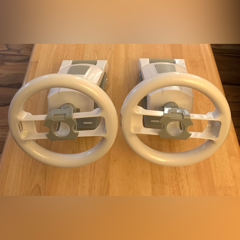 TWO EZ Wheels for Nintendo Wii Racing Games (AS IS)